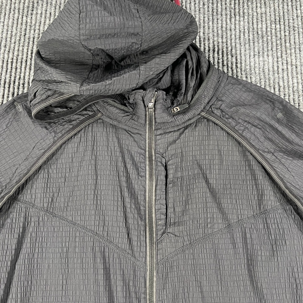 Gymshark Jacket Womens Size Small Black Long Sleeve Full Zip Convertible Vest